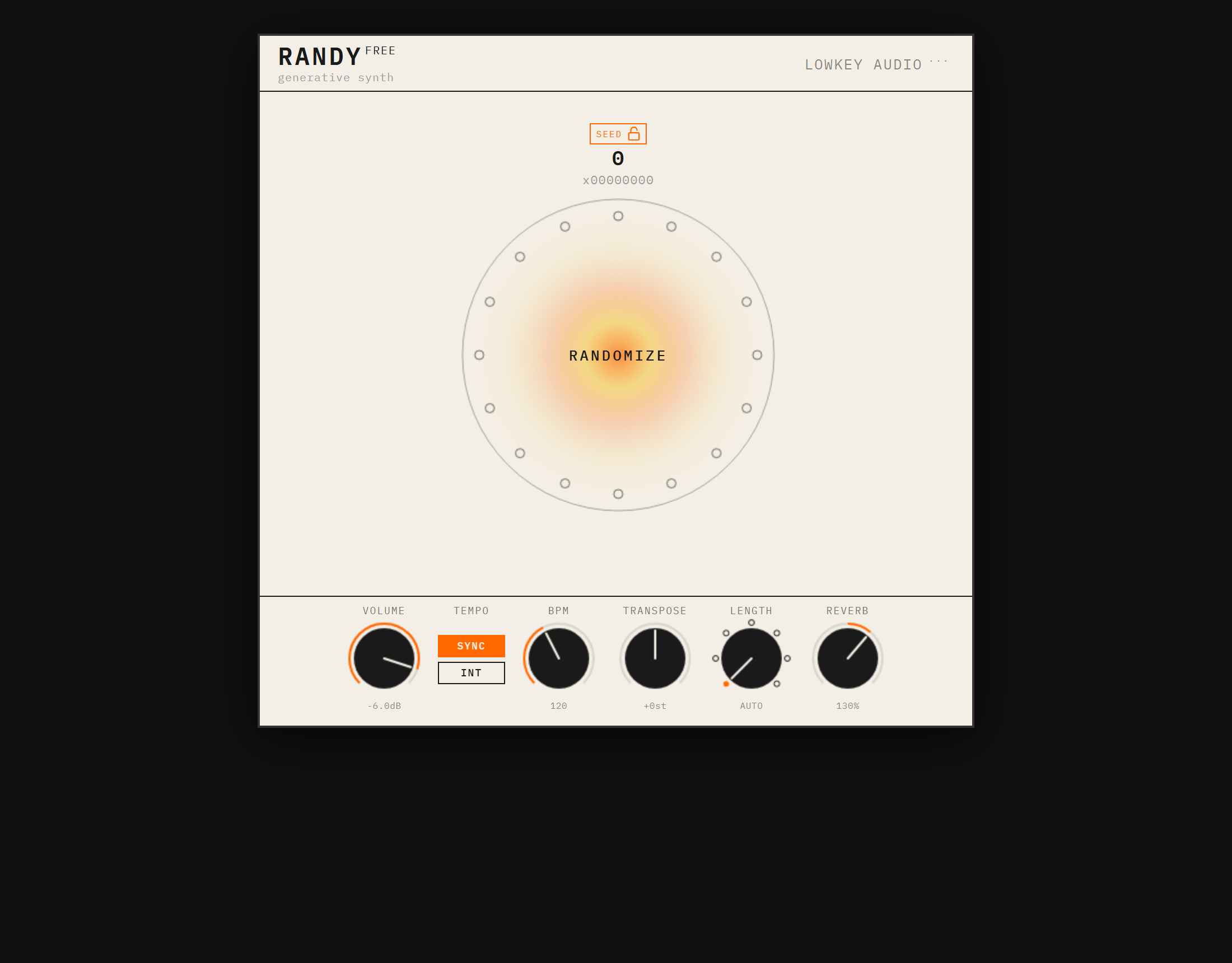 RANDY FREE interface